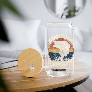 Funny Bass Fishing Glass Can Out Fished Him Again Fisherman Outdoor Adventure