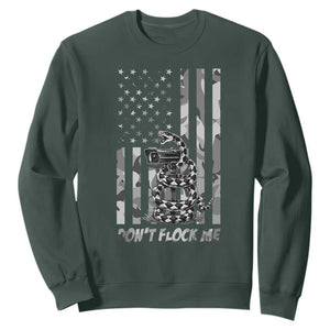 Rattlesnake Surveillance Camera US Flag Camo Graphic Sweatshirt Dont Flock Me