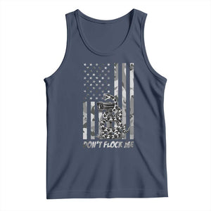 Rattlesnake Surveillance Camera US Flag Camo Graphic Tank Top Dont Flock Me