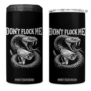 Anti Surveillance Camera Rattlesnake 4 in 1 Can Cooler Tumbler Dont Flock Me