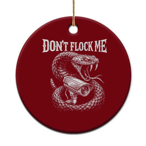 Anti Surveillance Camera Rattlesnake Ceramic Ornament Dont Flock Me