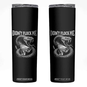 Anti Surveillance Camera Rattlesnake Skinny Tumbler Dont Flock Me