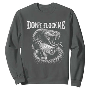 Anti Surveillance Camera Rattlesnake Sweatshirt Dont Flock Me