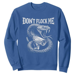 Anti Surveillance Camera Rattlesnake Sweatshirt Dont Flock Me