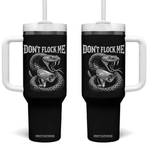 Anti Surveillance Camera Rattlesnake Tumbler With Handle Dont Flock Me