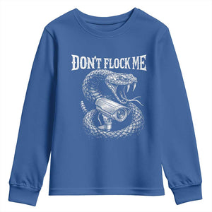 Anti Surveillance Camera Rattlesnake Youth Sweatshirt Dont Flock Me