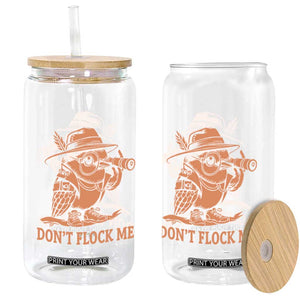 Funny Bird Watching Detective Birdwatcher Glass Can Dont Flock Me