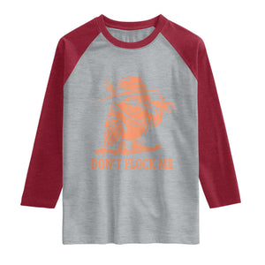 Funny Bird Watching Detective Birdwatcher Raglan Shirt Dont Flock Me