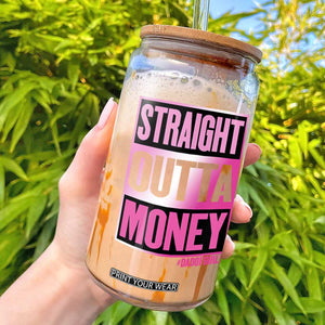Funny Girl Dad Life Glass Can Broke Dad Out Of Money