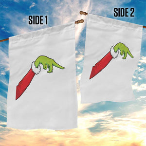 Funny Green Hand Basketball Pointing Meme Garden Flag Christmas Holiday Gift