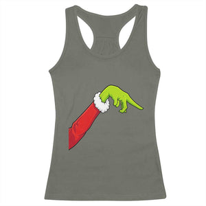 Funny Green Hand Basketball Pointing Meme Racerback Tank Top Christmas Holiday Gift