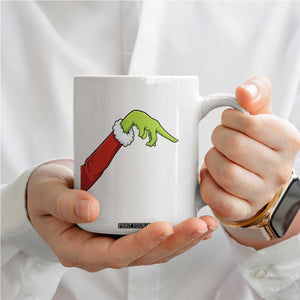 Funny Green Hand Basketball Pointing Meme Coffee Mug Christmas Holiday Gift