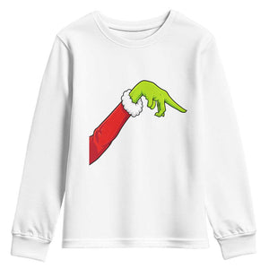 Funny Green Hand Basketball Pointing Meme Youth Sweatshirt Christmas Holiday Gift