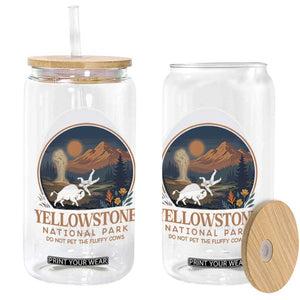 Yellowstone National Park Do Not Pet The Fluffy Cows Glass Can Amusing Bison Encounter Campsite Toss