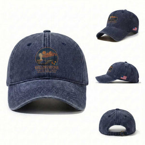 Yellowstone National Park Do Not Pet The Fluffy Cows Washed Cotton Baseball Cap Amusing Bison Encounter Campsite Toss