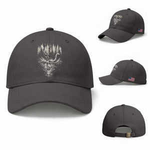 Funny Bigfoot Water Skiing Behind Nessie Baseball Cap Cryptid Lover