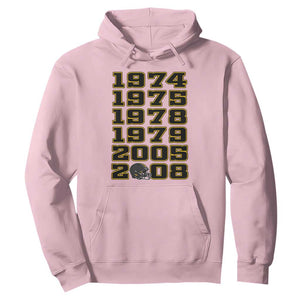 Six Historic Championship Seasons Hoodie Vintage Football Fan Graphic