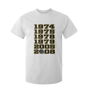 Six Historic Championship Seasons T Shirt For Kid Vintage Football Fan Graphic