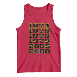Six Historic Championship Seasons Tank Top Vintage Football Fan Graphic