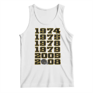 Six Historic Championship Seasons Tank Top Vintage Football Fan Graphic