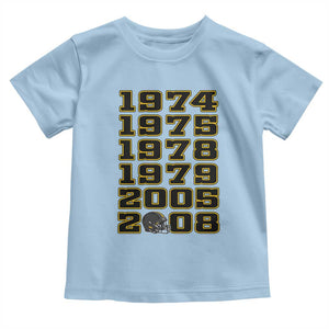 Six Historic Championship Seasons Toddler T Shirt Vintage Football Fan Graphic