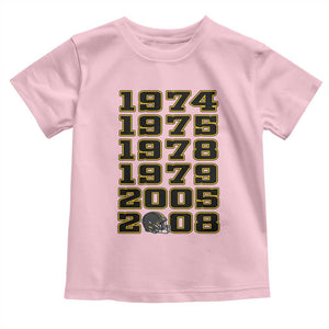 Six Historic Championship Seasons Toddler T Shirt Vintage Football Fan Graphic