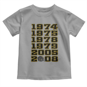 Six Historic Championship Seasons Toddler T Shirt Vintage Football Fan Graphic