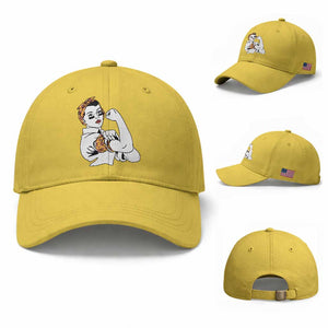 We Can Do It Game Day Baseball Cap Rosie The Riveter Strong Woman Football Fan
