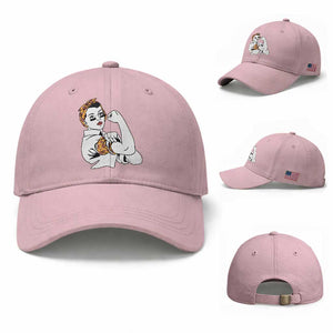 We Can Do It Game Day Baseball Cap Rosie The Riveter Strong Woman Football Fan