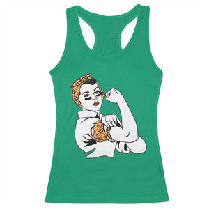 We Can Do It Game Day Racerback Tank Top Rosie The Riveter Strong Woman Football Fan