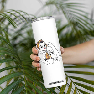 We Can Do It Game Day Skinny Tumbler Rosie The Riveter Strong Woman Football Fan