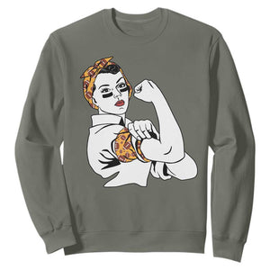 We Can Do It Game Day Sweatshirt Rosie The Riveter Strong Woman Football Fan