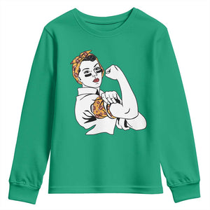 We Can Do It Game Day Youth Sweatshirt Rosie The Riveter Strong Woman Football Fan