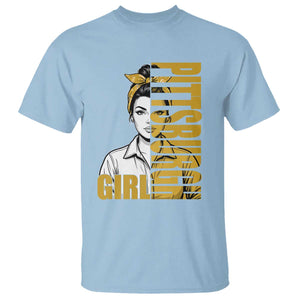 Strong Woman Football Game Day T Shirt Black And Gold City Pride