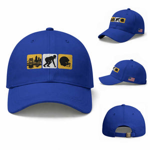 Pittsburgh Skyline Crest Graphic Baseball Cap Football Fan Pride