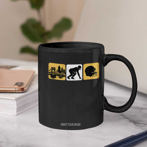 Pittsburgh Skyline Crest Graphic Coffee Mug Football Fan Pride