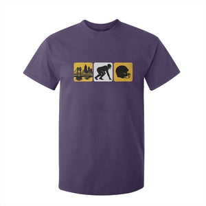 Pittsburgh Skyline Crest Graphic T Shirt For Kid Football Fan Pride