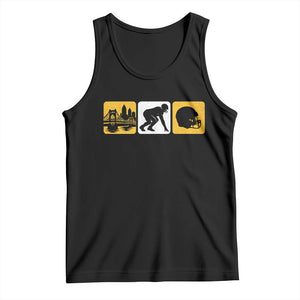 Pittsburgh Skyline Crest Graphic Tank Top Football Fan Pride