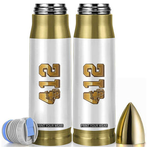 Vintage Pittsburgh City Skyline Crest Bullet Tumbler Game Day Fan Pride