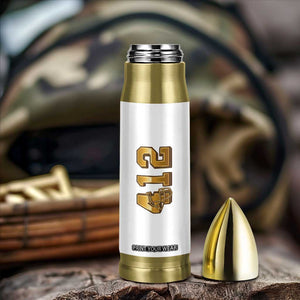 Vintage Pittsburgh City Skyline Crest Bullet Tumbler Game Day Fan Pride