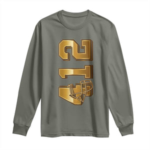 Vintage Pittsburgh City Skyline Crest Long Sleeve Shirt Game Day Fan Pride