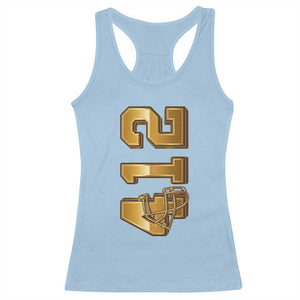 Vintage Pittsburgh City Skyline Crest Racerback Tank Top Game Day Fan Pride
