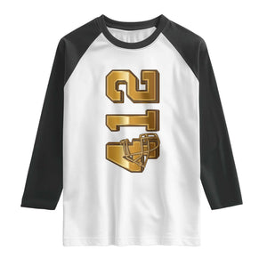 Vintage Pittsburgh City Skyline Crest Raglan Shirt Game Day Fan Pride