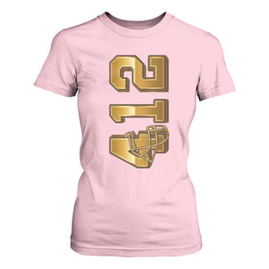 Vintage Pittsburgh City Skyline Crest T Shirt For Women Game Day Fan Pride