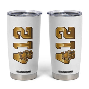 Vintage Pittsburgh City Skyline Crest Tumbler Cup Game Day Fan Pride