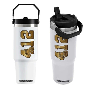 Vintage Pittsburgh City Skyline Crest Flip Straw Tumbler Game Day Fan Pride