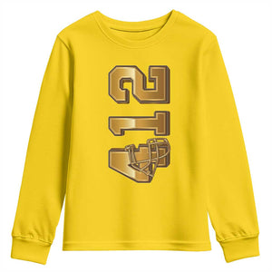 Vintage Pittsburgh City Skyline Crest Youth Sweatshirt Game Day Fan Pride