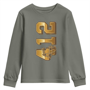 Vintage Pittsburgh City Skyline Crest Youth Sweatshirt Game Day Fan Pride