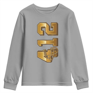 Vintage Pittsburgh City Skyline Crest Youth Sweatshirt Game Day Fan Pride