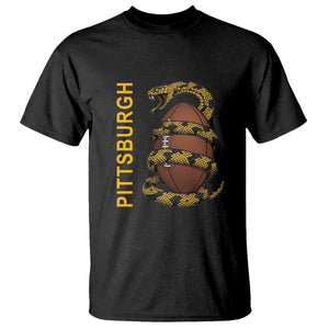 Vintage Black And Gold Rattlesnake T Shirt Pittsburgh Sports Fan